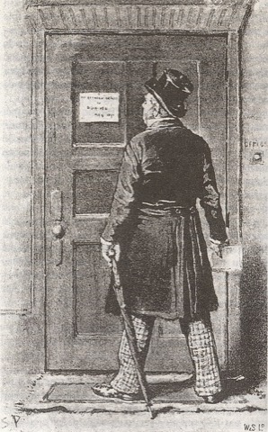 „The door was shut and locked“ — Die Liga der Rothaarigen, Sidney Paget, 1891