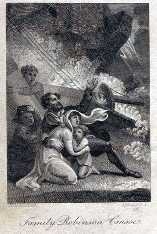Aus einer frühen englischen Ausgabe des „Schweizerischen Robinson“, 1816