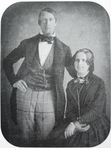 Bernhard Spyri und Johanna Heusser als Verlobte, Daguerreotypie, 1852
