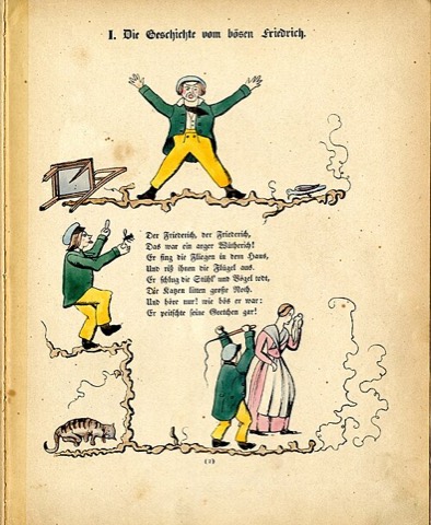 Die Geschichte vom bösen Friederich — Erstausgabe 1845
