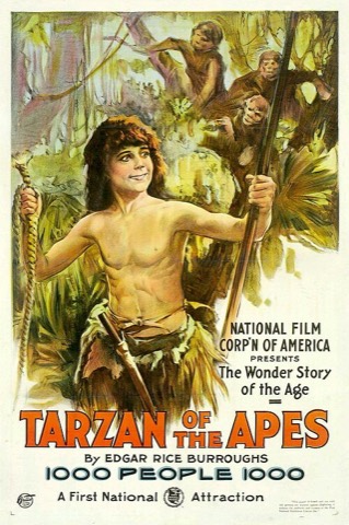 Plakat zum ersten Tarzan-Film, 1918
