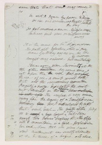 Aus demselben Entwurf: Percy Shelleys Gedicht „Mutability“, das im Roman zitiert wird