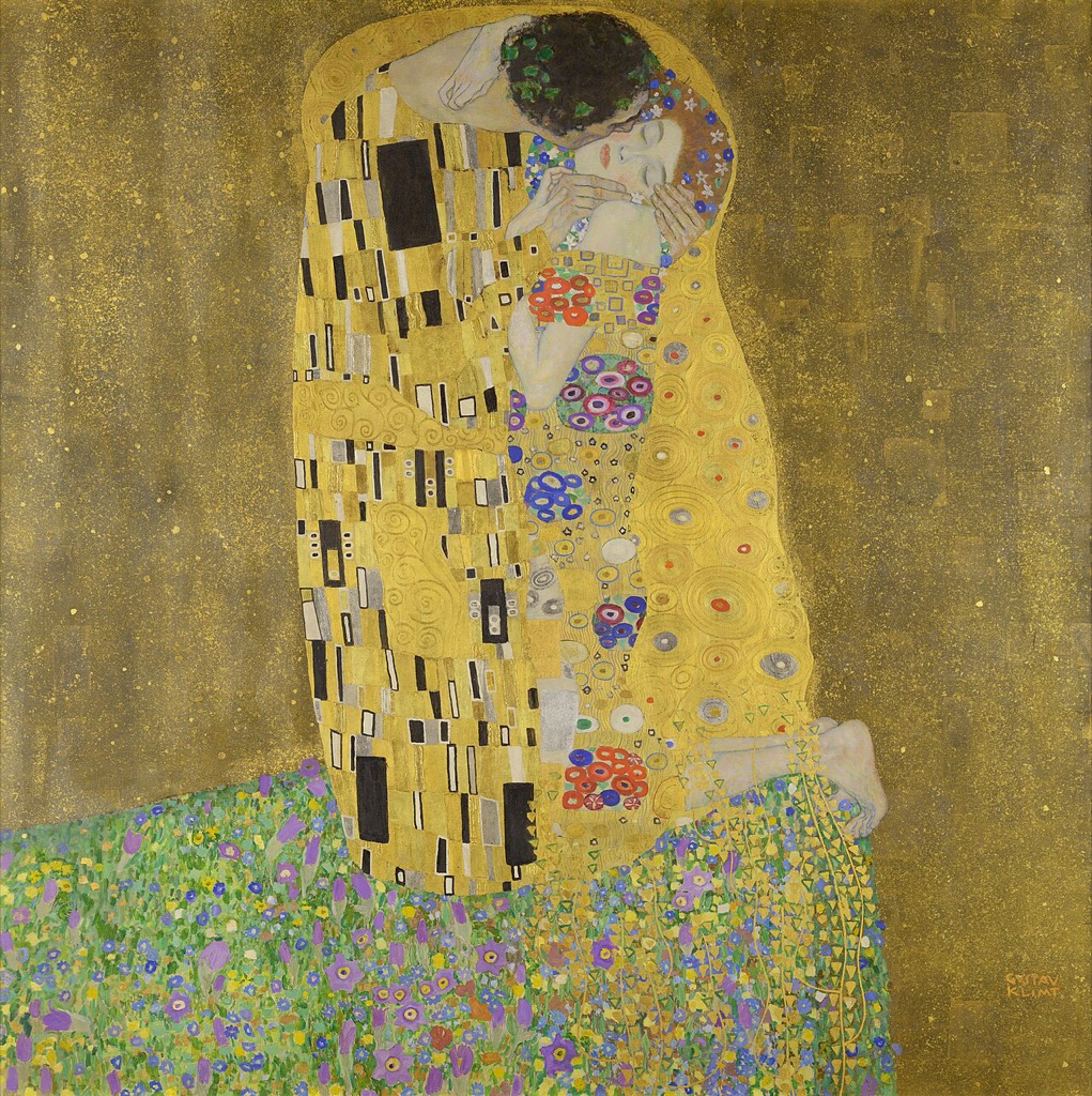 Gustav Klimt, Der Kuss, 1908/09 — Belvedere, Wien