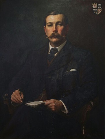 Arthur Conan Doyle, gemalt von Sidney Paget