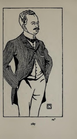 Felix Salten, gezeichnet von Bertha Czegka, 1902