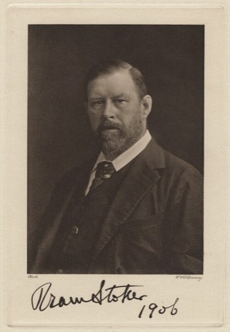 Bram Stoker, signierte Fotogravüre von W. & D. Downey, 1906