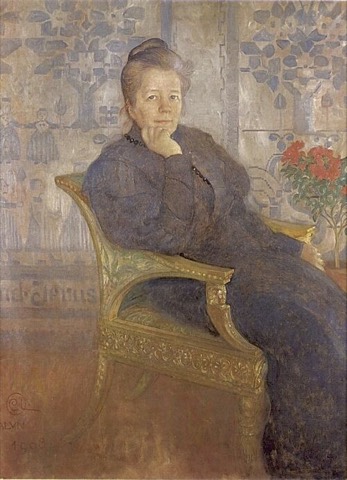 Selma Lagerlöf, gemalt von Carl Larsson, 1908