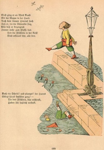 Hanns Guck-in-die-Luft fällt ins Wasser — Ausgabe 1917