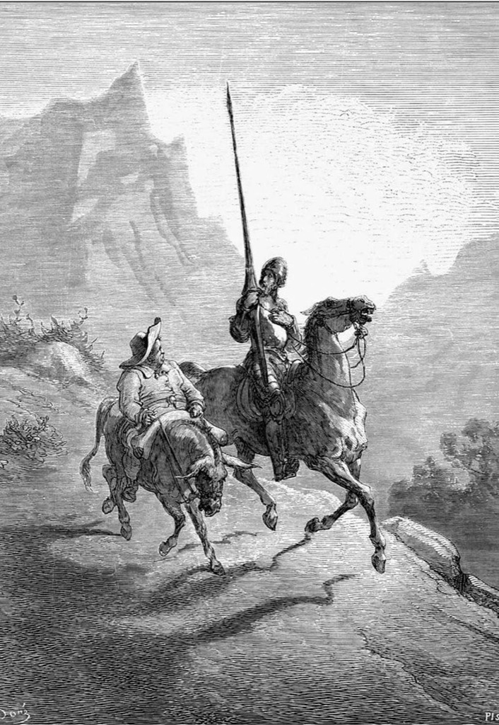 Don Quijote und Sancho Panza — Gustave Doré, 1863