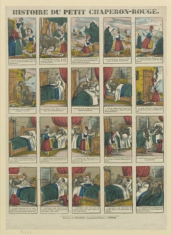 Die ganze Geschichte auf einem Bilderbogen: Image d’Épinal, Pellerin, 1843