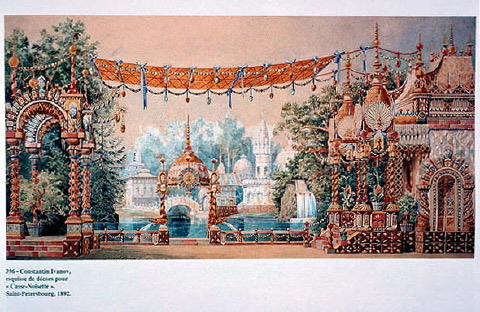 Bühnenbildskizze für die Uraufführung, 1892