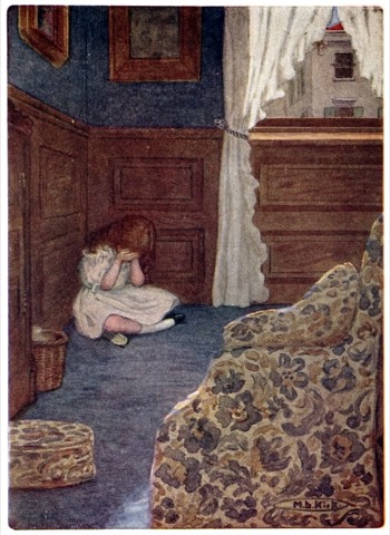 Heimweh: Heidi allein im Zimmer — Maria L. Kirk, 1919