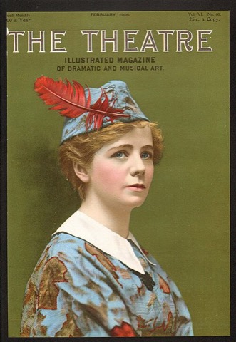 Maude Adams auf dem Titel von „The Theatre“, Februar 1906
