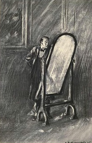Vor dem Spiegel — Charles Raymond Macauley, 1904