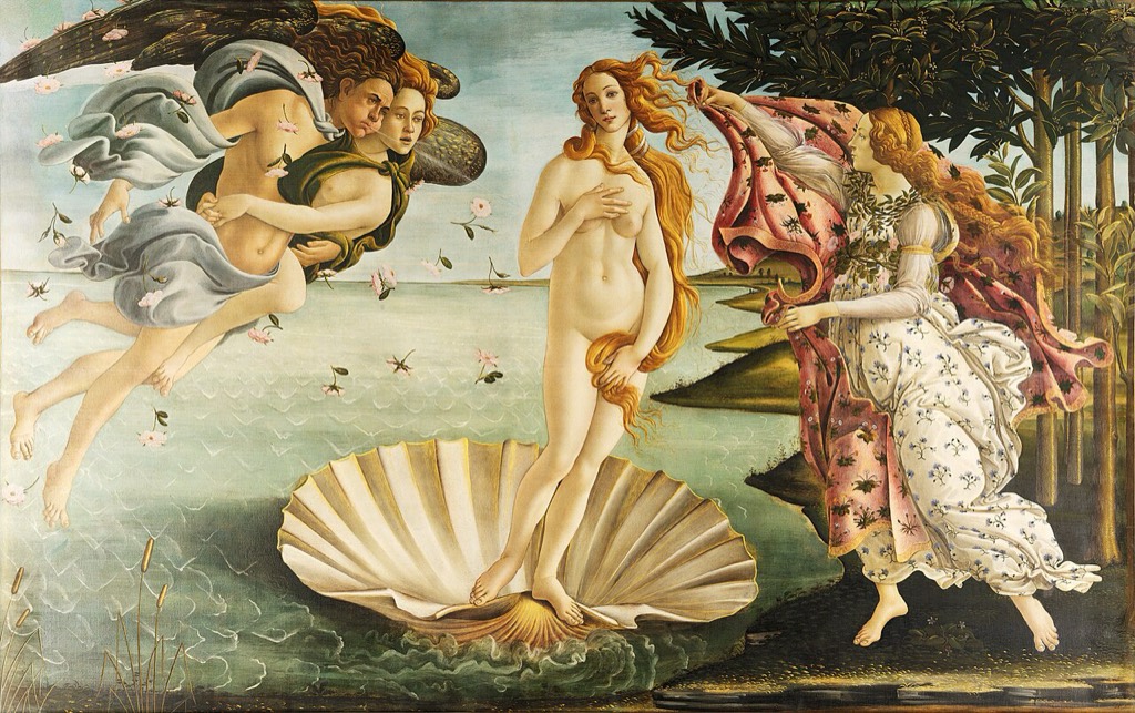 Sandro Botticelli, Die Geburt der Venus, um 1485 — Uffizien