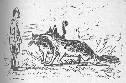 Der Fuchs und der Kater — Enrico Mazzanti, 1883