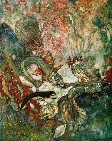 Im Reich des Meerkönigs — Edmund Dulac, 1911