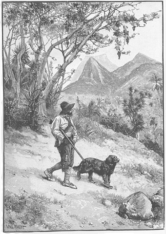 Mit Flinte und Hund auf der Insel — Walter Paget, 1891