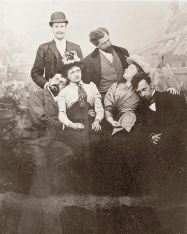 Jung-Wien im Prater, 1892: Fritz Mendl, Arthur Schnitzler, Richard Beer-Hofmann, Josefine Nebauer, Felix Salten, Julie Laska