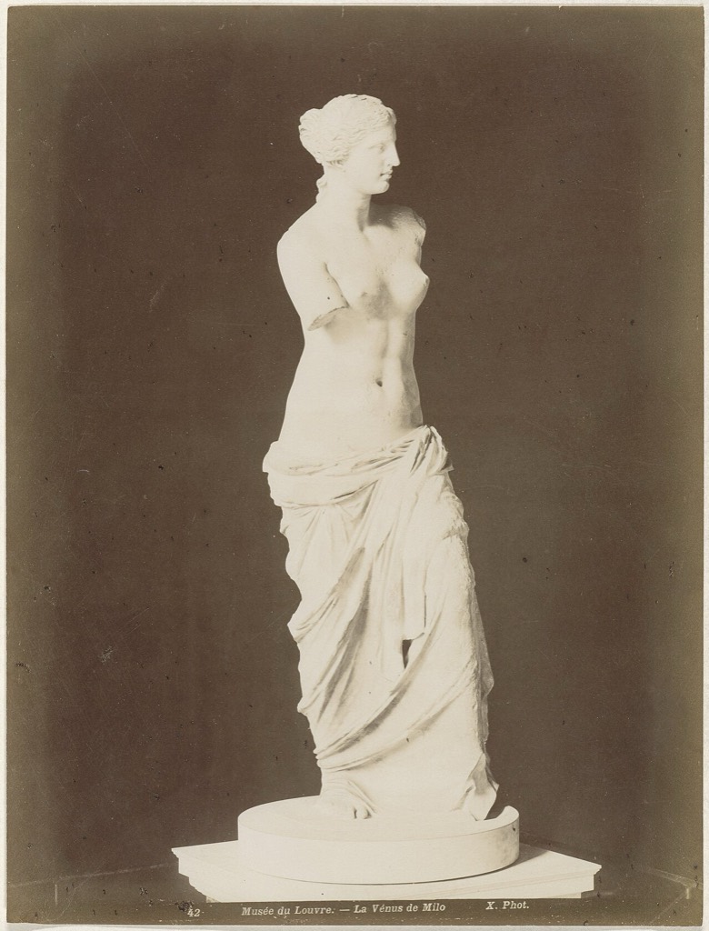 Die Venus von Milo im Louvre — Fotografie um 1870–1900, Rijksmuseum