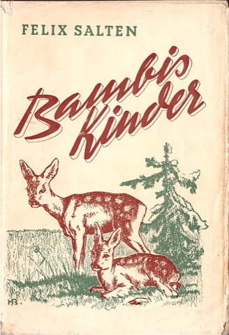 Umschlag von „Bambis Kinder“ — Hans Bertle, 1940