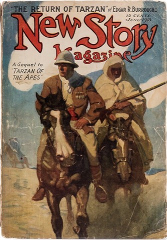 New Story Magazine, Juni 1913, mit dem Beginn von „The Return of Tarzan“ — N. C. Wyeth
