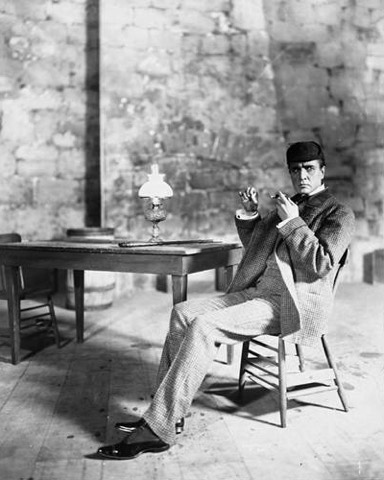 William Gillette als Holmes, 1899